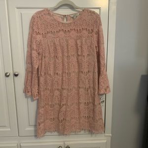 Pink lacy dress